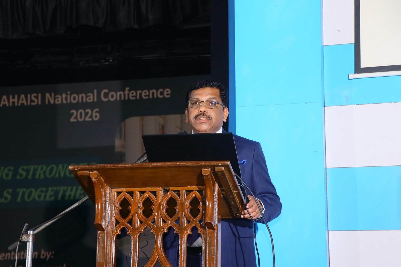 An address from the podium at the AHAISI National Conference 2026